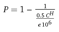 fórmula: número de canales en cada salto, duplicado