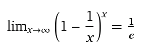 ecuación: generalización con forma de limite
